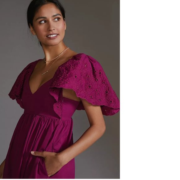 Anthropologie Magenta Maxi Dress by En Saison - Picture 3 of 4